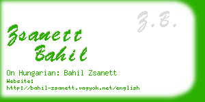 zsanett bahil business card